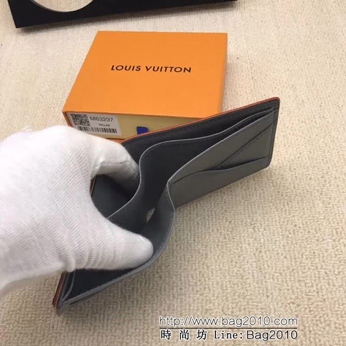 路易威登LV頂級原單 新品 獨家實拍M63297 特別版口袋錢夾 ZY1098